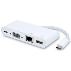 USB 3.1 tipa C Za VGA + Gigabit Ethernet + USB3.0 + Type-C Converter Adapter MSLFORCE