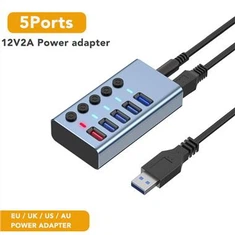 MSLFORCE Powered USB3.0 HUB Industrial Grade