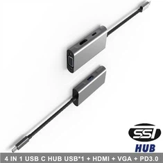 Pretvornik USB C Vga Hdmi Multiport Adapter