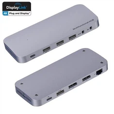 USB3.0 Dual DisplayPort DP++ 4K 60Hz potovalno vozlišče